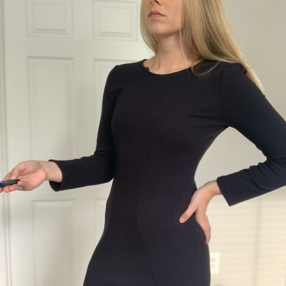 Armani Collezioni Black Long Sleeve Dress